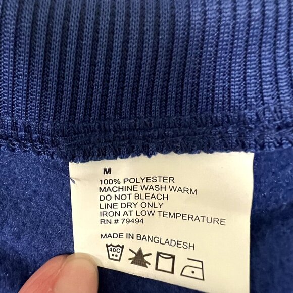 Bud Light Embossed Blue Sweatshirt 100% Polyester Mens MED SUPER SOFT - Picture 6 of 6